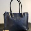 Navy Blue Gucci Studded Tote